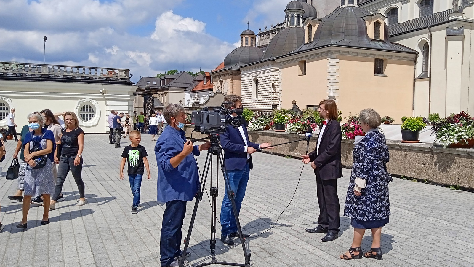 Prezentacja obrazu Ocalenie Europy na Jasnej Górze podczas XXVII Światowego Kongresu Kresowian, 2021.